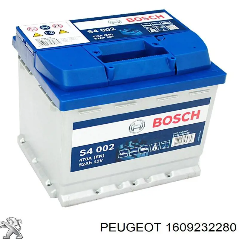 1609232280 PEUGEOT Batería original y equivalente