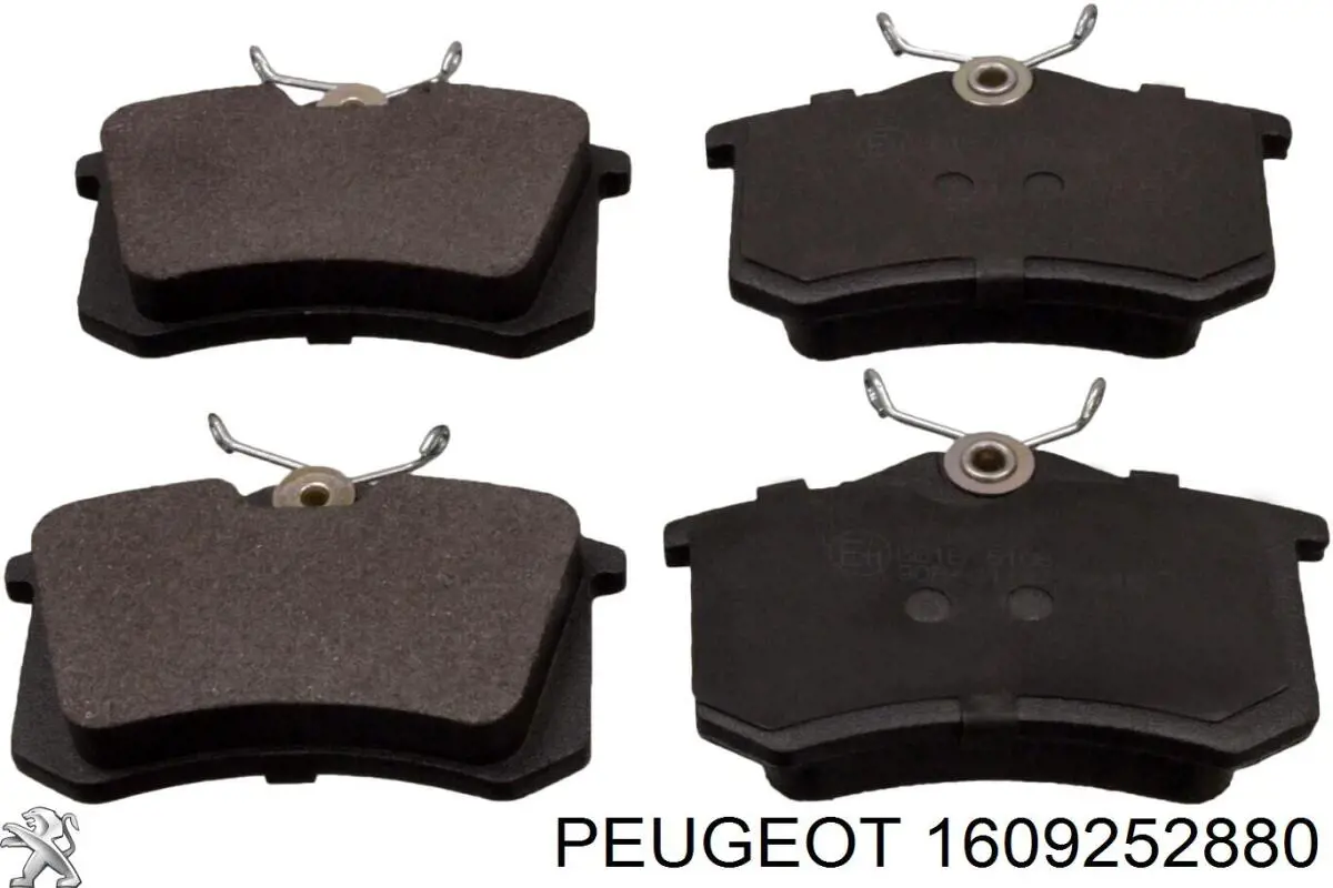 Pastillas de freno traseras 1609252880 Peugeot/Citroen