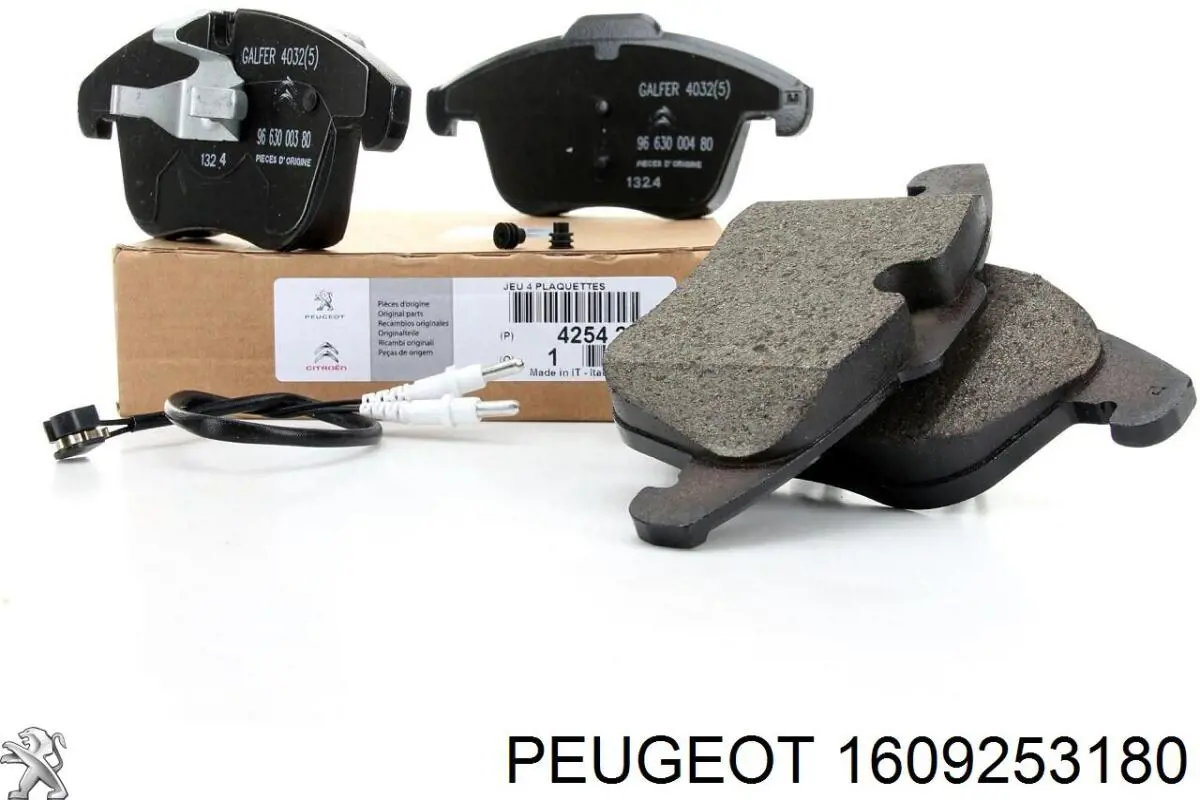 1609253180 Peugeot/Citroen колодки тормозные передние дисковые