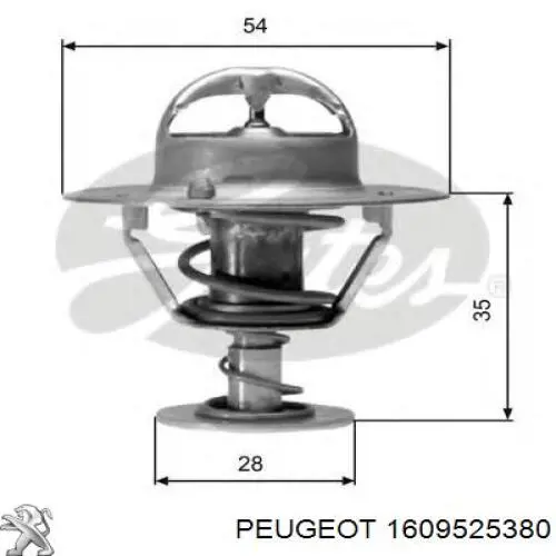 Ремень ГРМ, комплект Peugeot/Citroen 1609525380