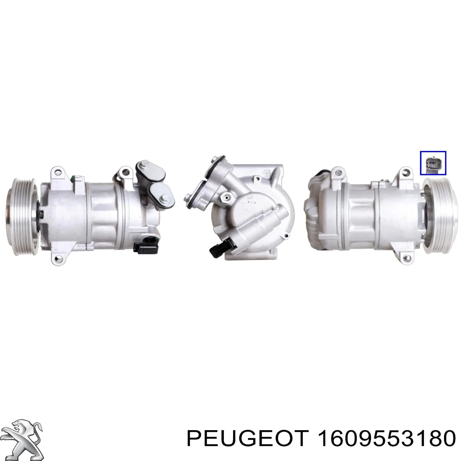 1609553180 Peugeot/Citroen compressor de aparelho de ar condicionado