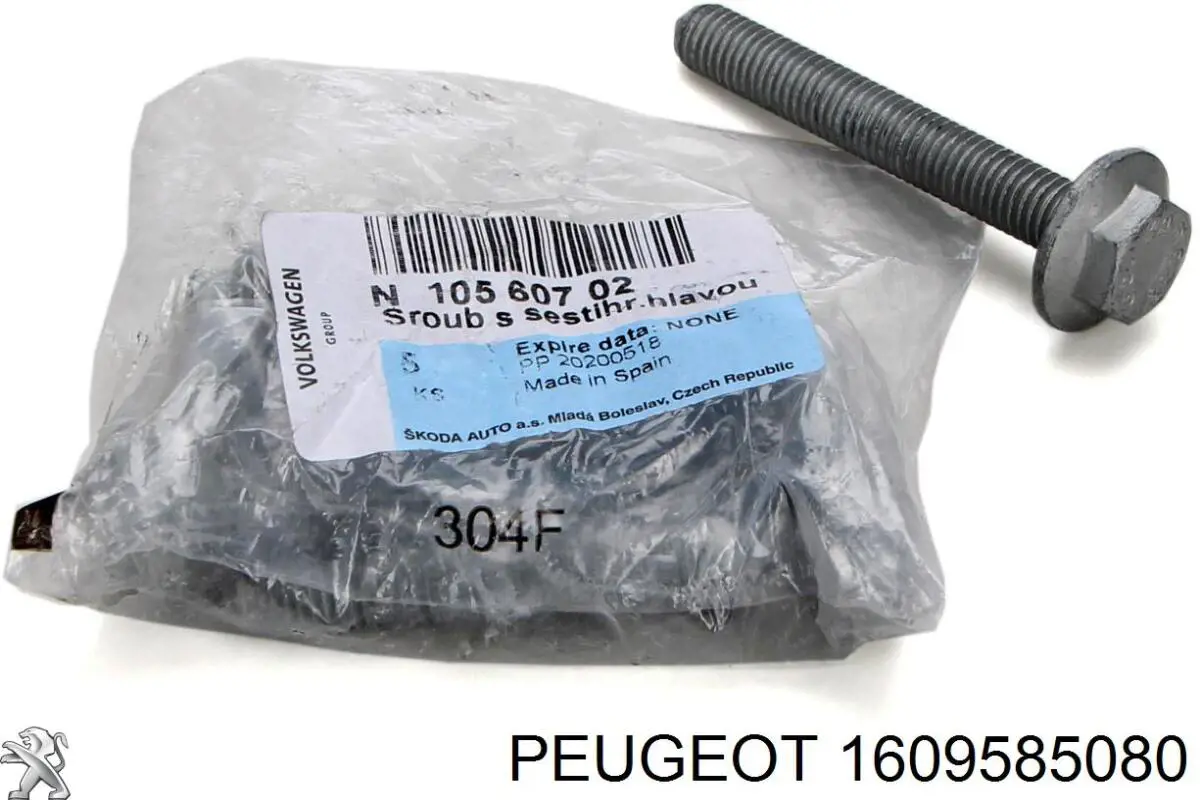 Болт крепления передней балки (подрамника) Peugeot/Citroen 1609585080 цена, от 3.58 USD