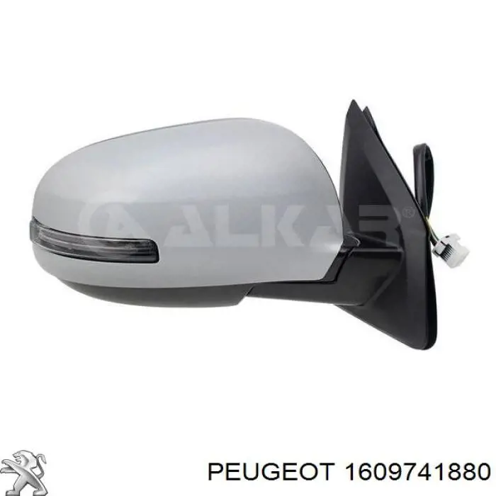 1609741880 Peugeot/Citroen зеркало заднего вида левое