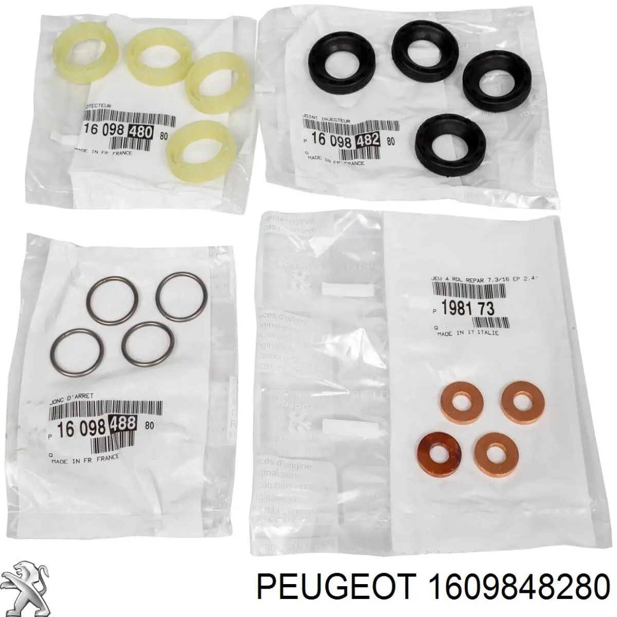 Уплотнительное кольцо форсунок  Peugeot/Citroen 1609848280