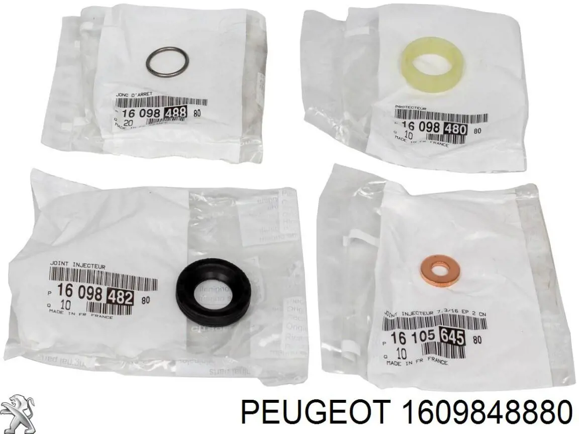 Кольцо (шайба) форсунки инжектора посадочное Peugeot/Citroen 1609848880