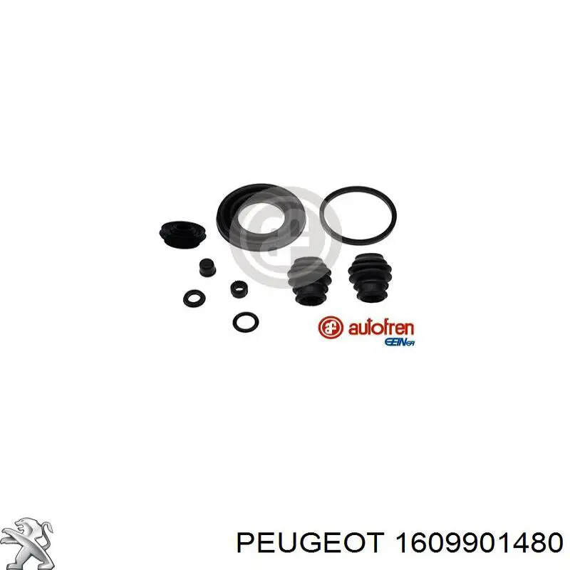 1609901480 Peugeot/Citroen суппорт тормозной задний правый