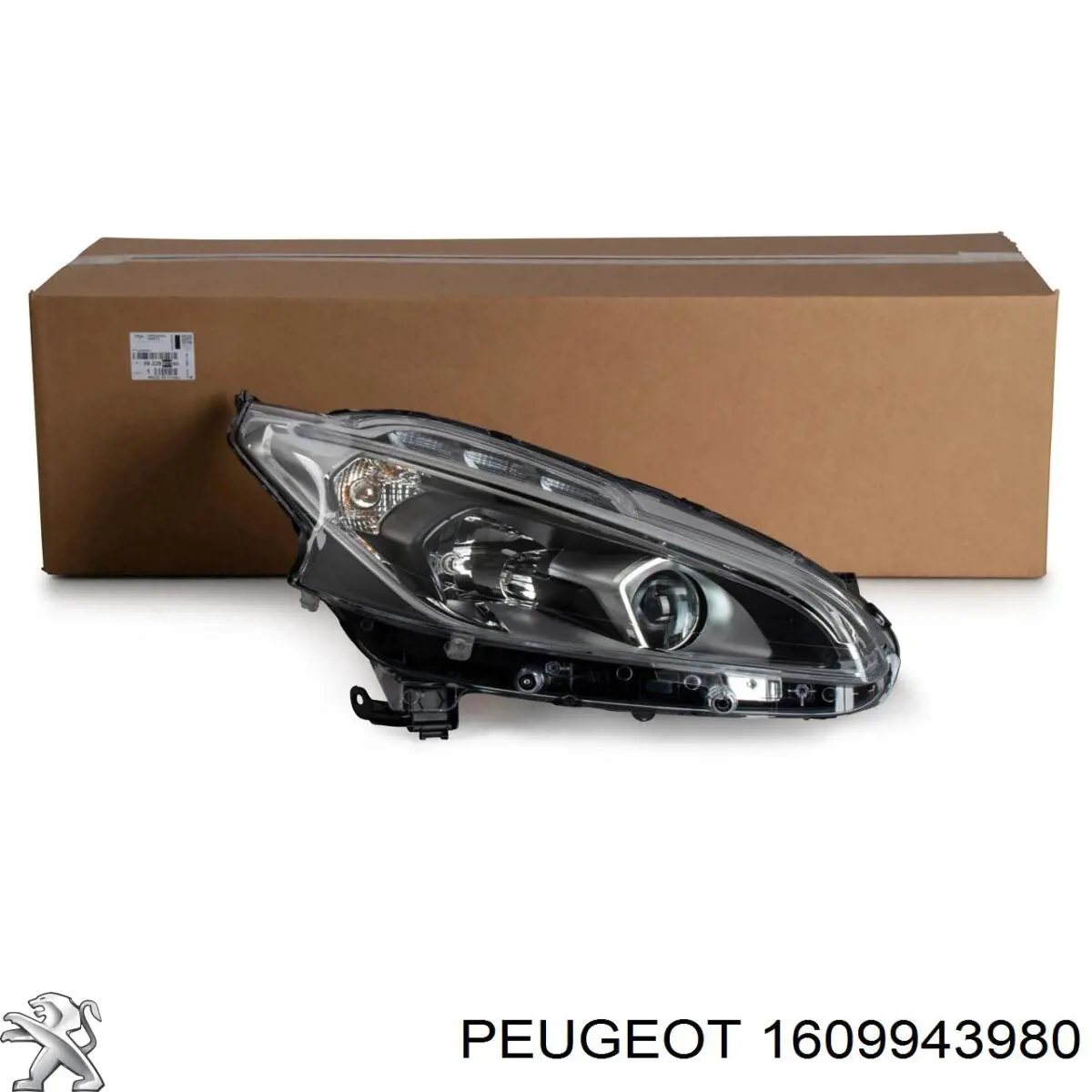 Купить 1609943980 Peugeot/Citroen Кронштейн (адаптер) крепления фары передней левой