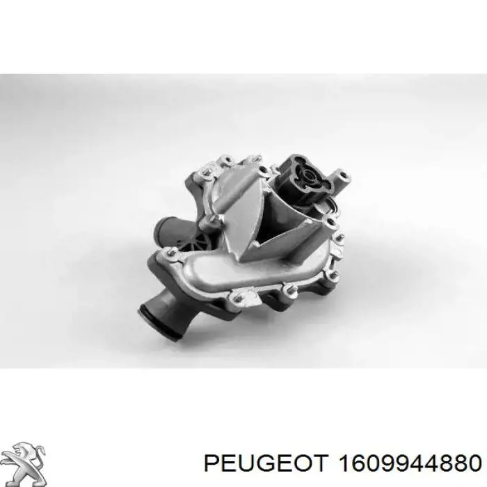 1609944880 Peugeot/Citroen bomba de água (bomba de esfriamento, montada com caixa)