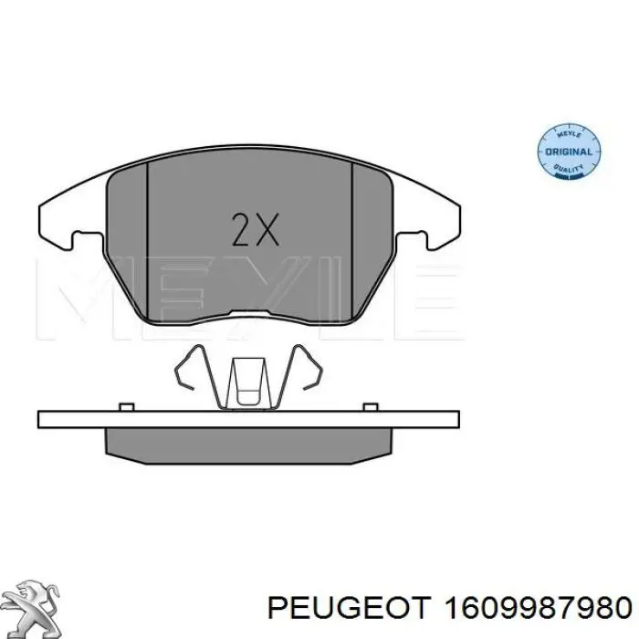 Колодки Peugeot/Citroen 1609987980 цена, от 35.68 USD