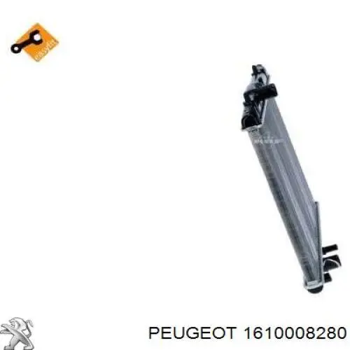 Radiador refrigeración del motor 1610008280 Peugeot/Citroen