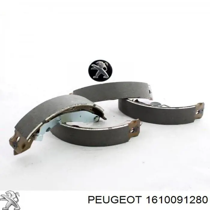 Zapatas de frenos de tambor traseras 1610091280 Peugeot/Citroen