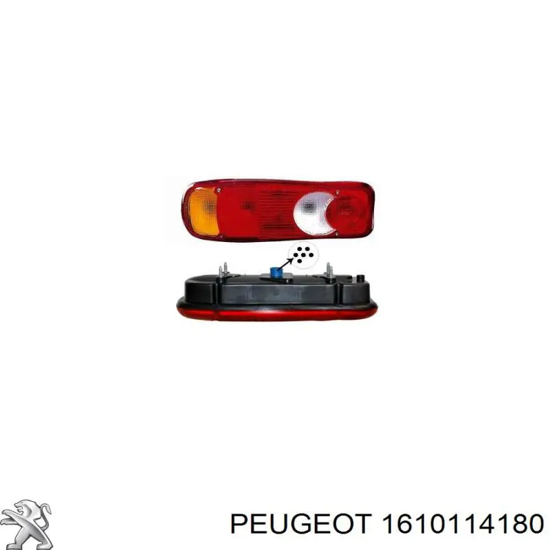 Piloto posterior izquierdo 1610114180 Peugeot/Citroen