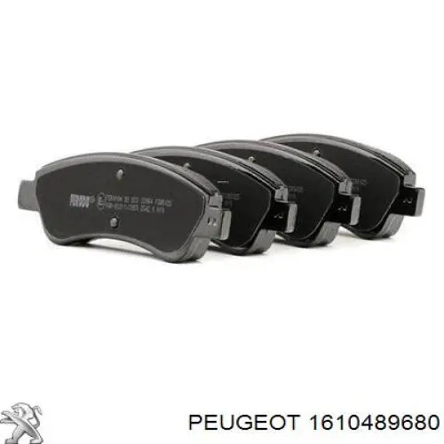 Pastillas de freno delanteras 1610489680 Peugeot/Citroen
