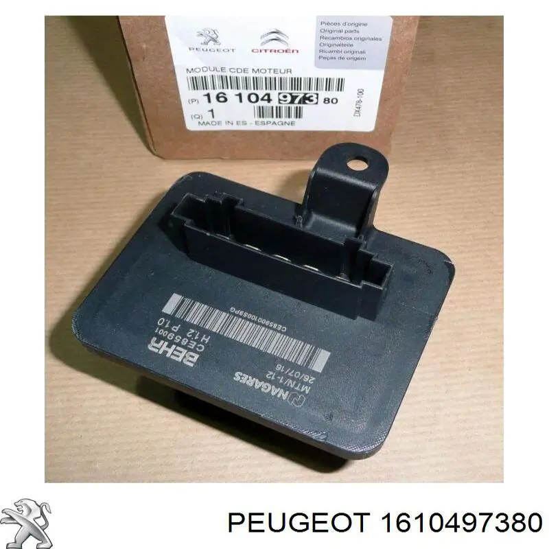 1610497380 PEUGEOT Resistencia de calefacción original y equivalente