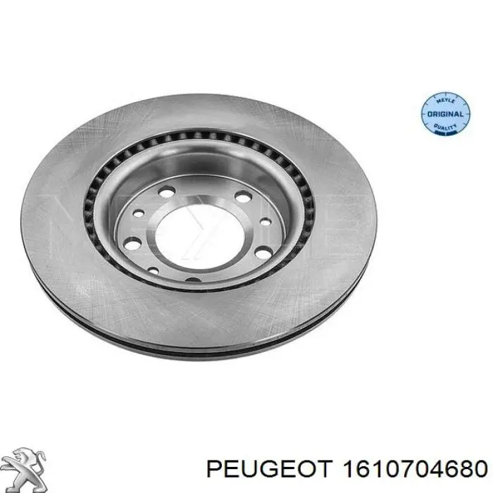 Передний тормозной диск Peugeot/Citroen 1610704680