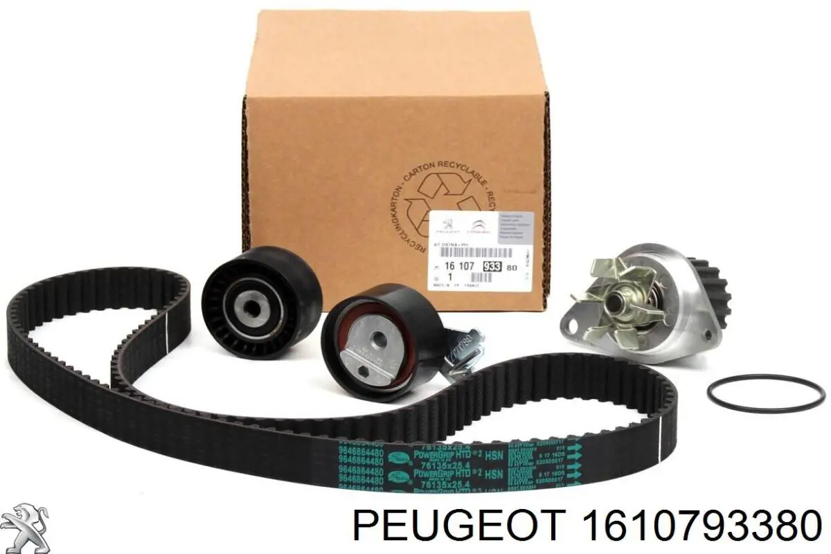 1610793380 Peugeot/Citroen correia do mecanismo de distribuição de gás, kit