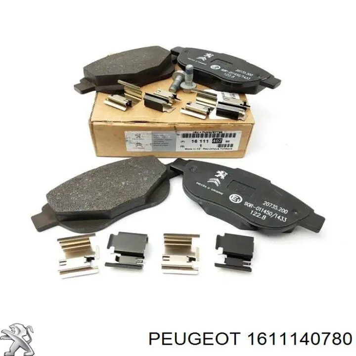1611140780 Peugeot/Citroen колодки тормозные передние дисковые