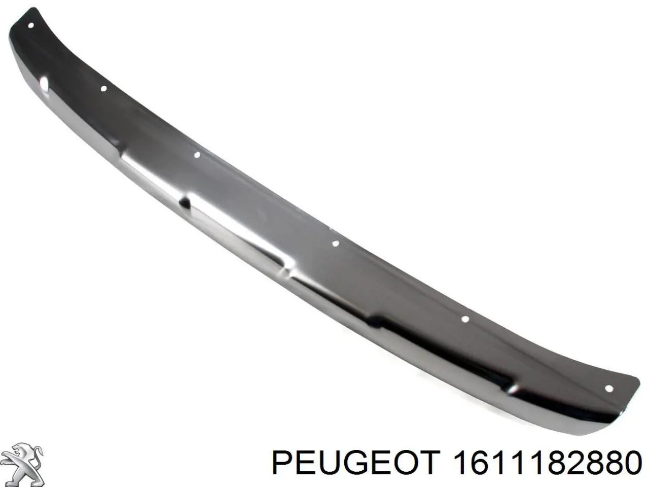 Listón embellecedor/protector, parachoques delantero central 1611182880 Peugeot/Citroen