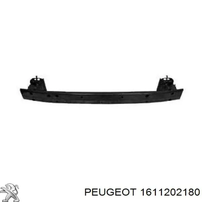 1611202180 Peugeot/Citroen reforçador do pára-choque dianteiro