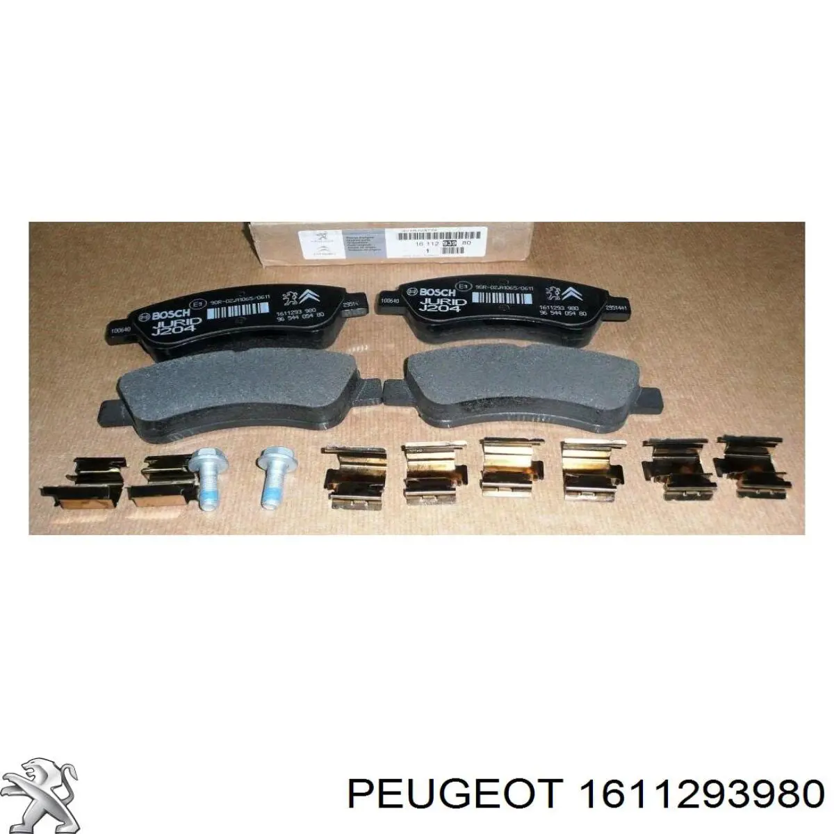 Передние тормозные колодки 1611293980 Peugeot/Citroen