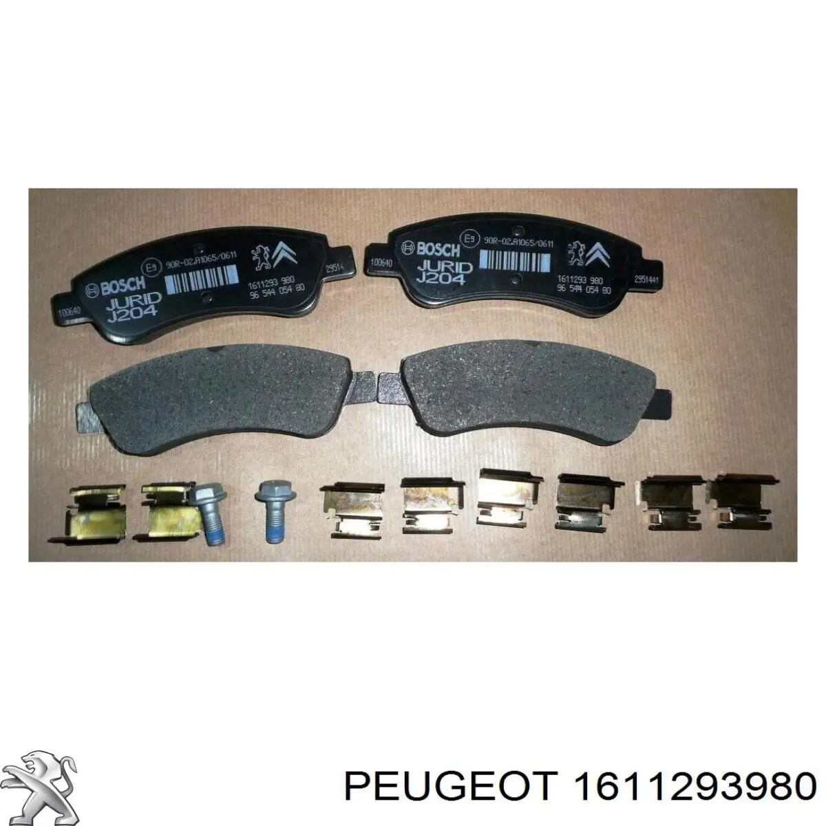 Pastillas de freno delanteras 1611293980 Peugeot/Citroen