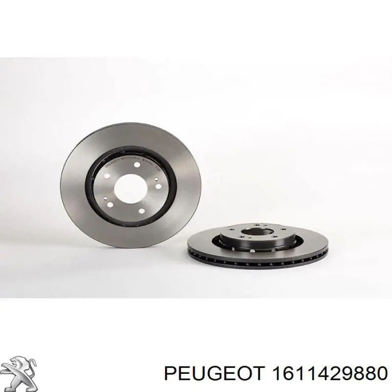 Freno de disco delantero 1611429880 Peugeot/Citroen