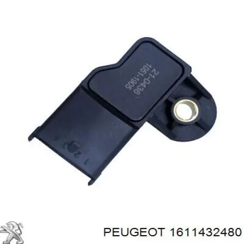 Sensor de presion de carga (inyeccion de aire turbina) 1611432480 Peugeot/Citroen