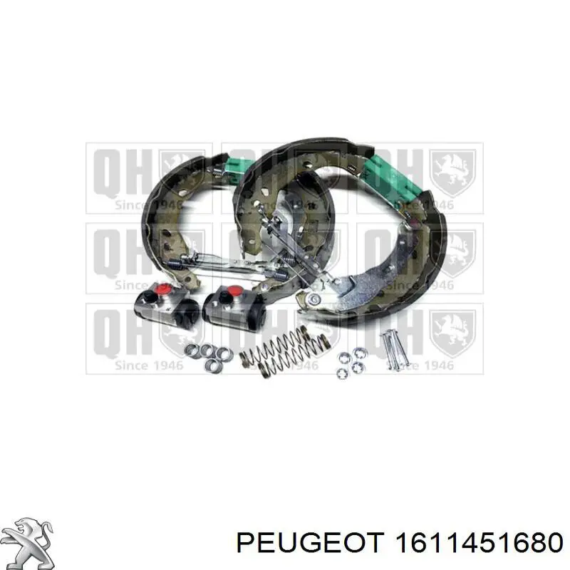 Колодки тормозные задние барабанные, в сборе с цилиндрами, комплект Peugeot/Citroen 1611451680 цена, от 101.35 USD