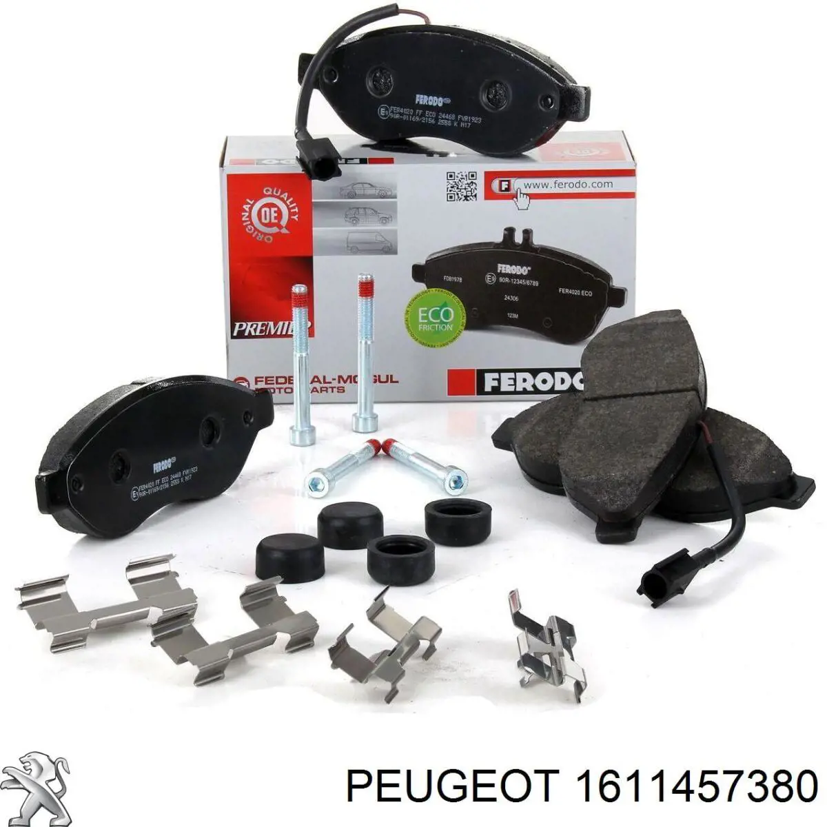 Передние тормозные колодки 1611457380 Peugeot/Citroen