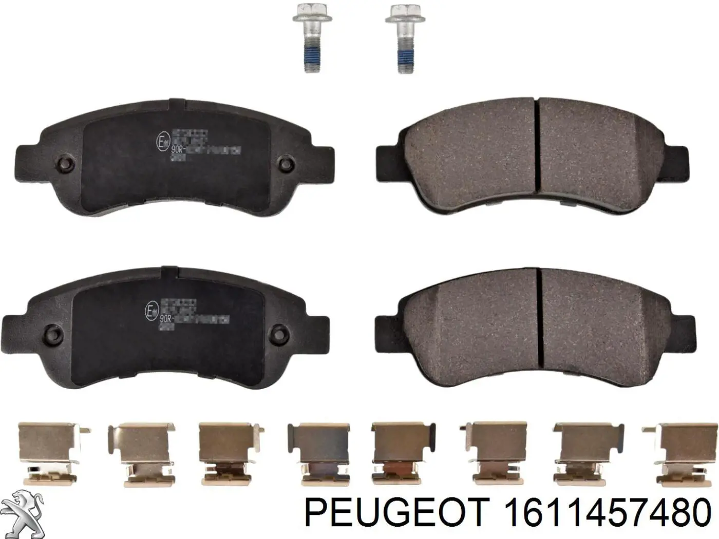 1611457480 Peugeot/Citroen колодки тормозные задние дисковые