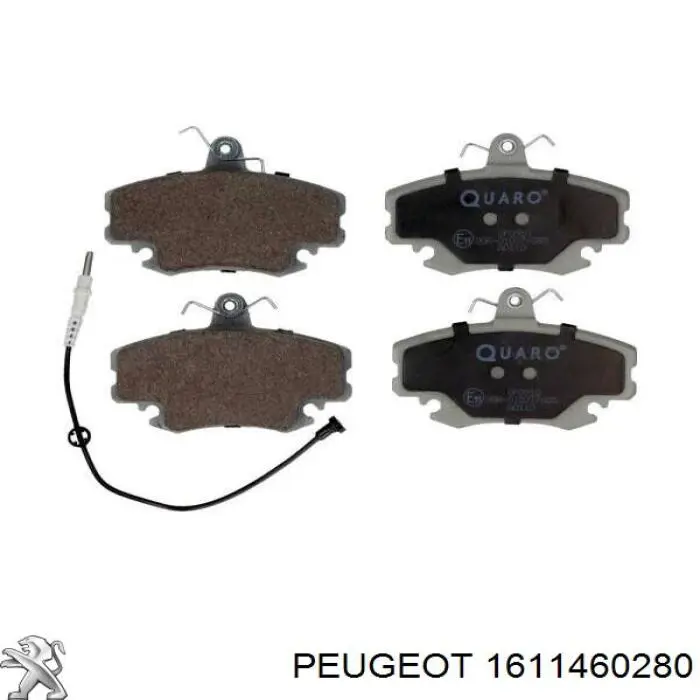 1611460280 Peugeot/Citroen передние тормозные колодки