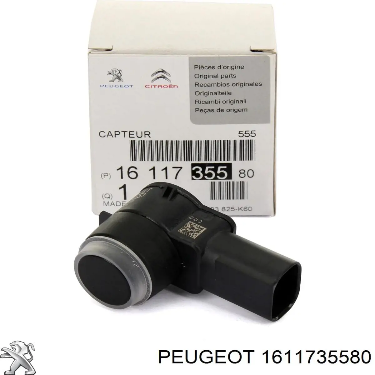 1611735580 Peugeot/Citroen датчик сигнализации парковки (парктроник задний)