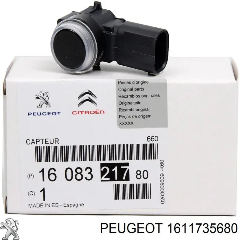 Датчики парковки задний Peugeot/Citroen 1611735680