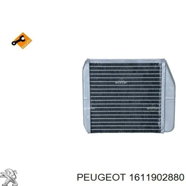 Radiador de calefacción 1611902880 Peugeot/Citroen