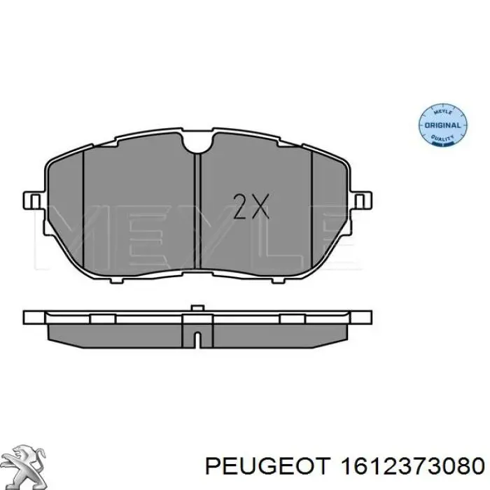 Купить 1612373080 Peugeot/Citroen Колодки тормозные