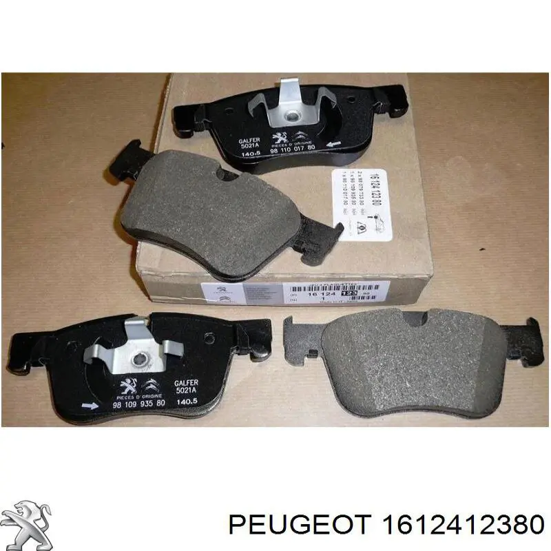 1612412380 Peugeot/Citroen Колодки передние