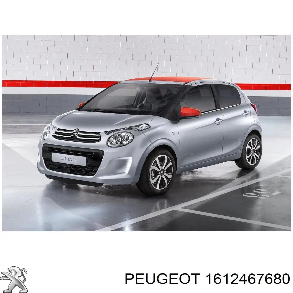 Стекло правого зеркала заднего вида 1612467680 Peugeot/Citroen