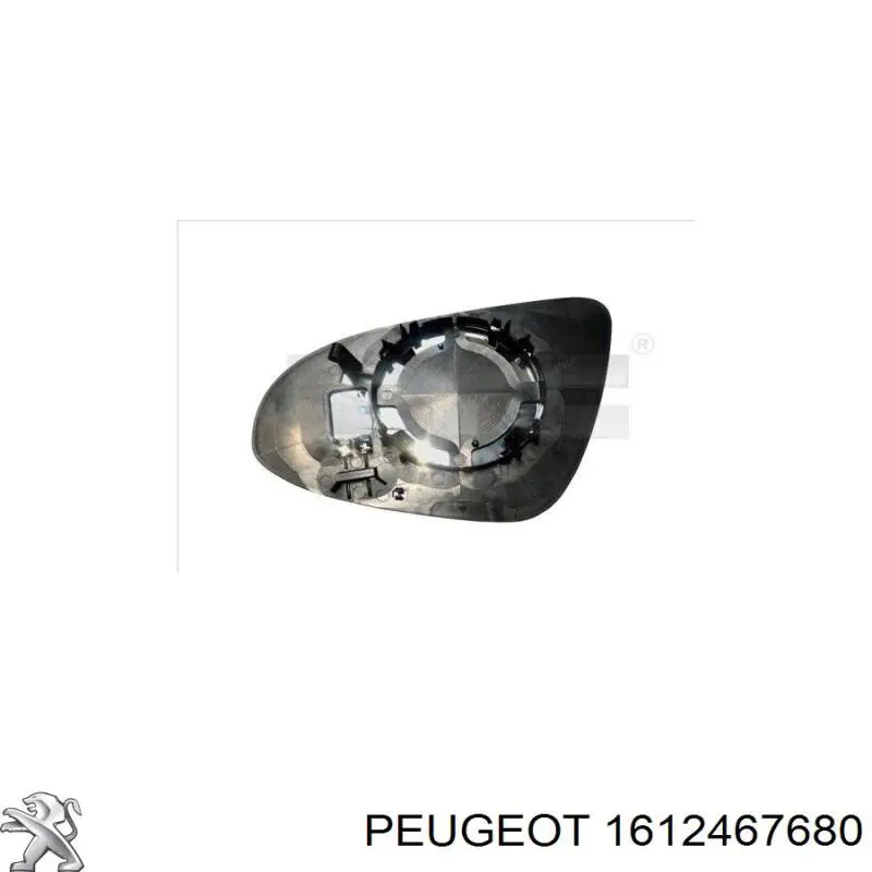 Купить 1612467680 Peugeot/Citroen Стекло правого зеркала заднего вида