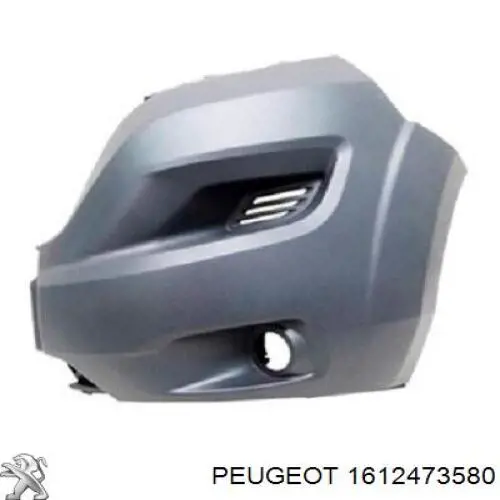 1612473580 Peugeot/Citroen pára-choque dianteiro, parte esquerda