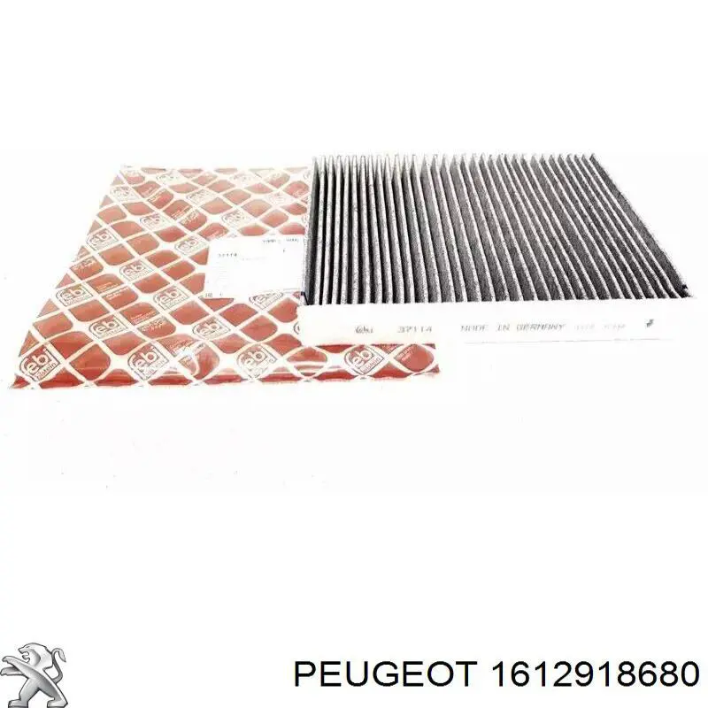 Filtro de habitáculo 1612918680 Peugeot/Citroen