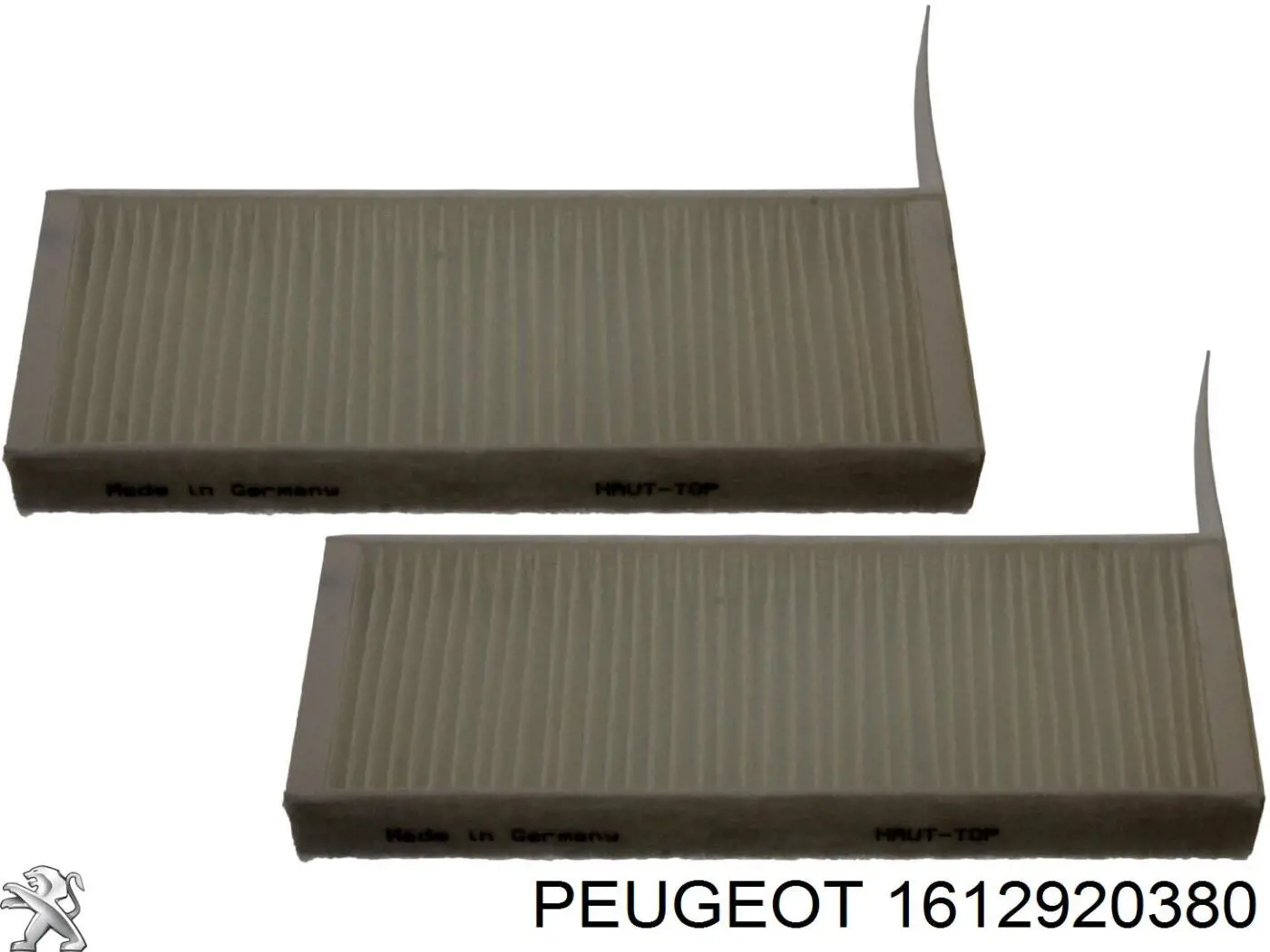 Фильтр воздушный отопителя Peugeot/Citroen 1612920380 цена, от 13.23 USD