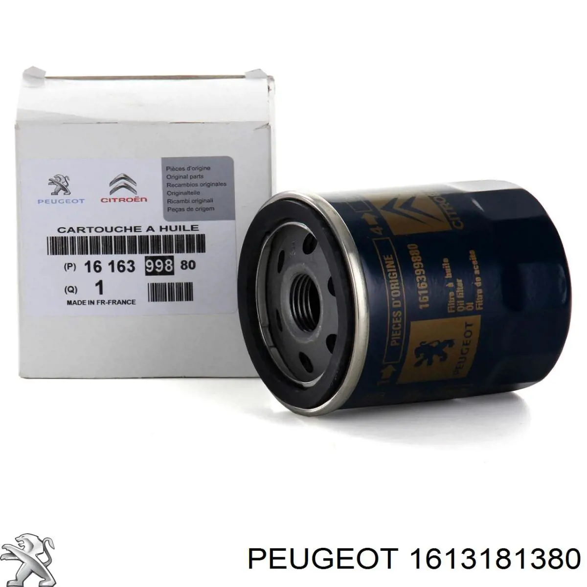 Filtro de aceite 1613181380 Peugeot/Citroen