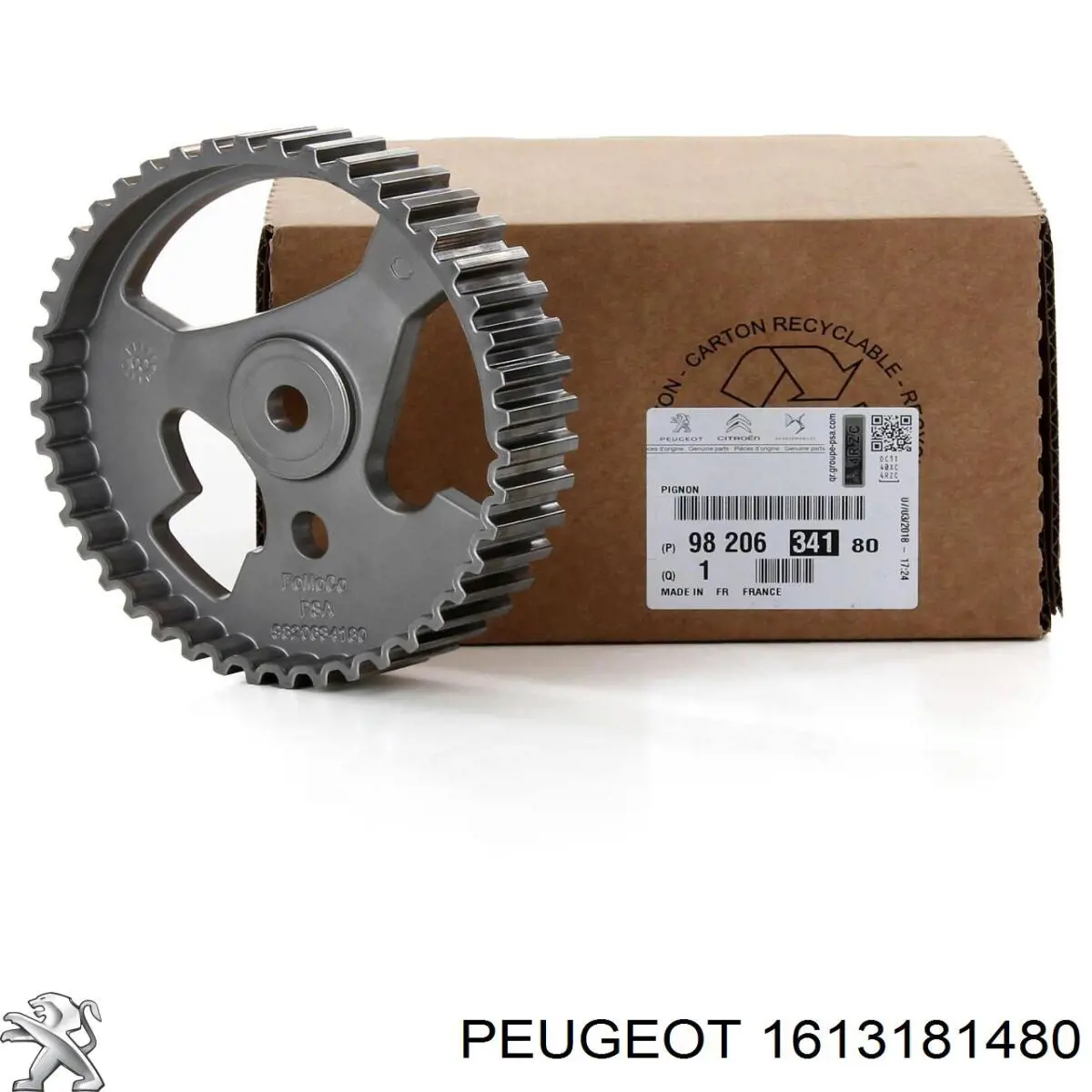 1613181480 Peugeot/Citroen engrenagem de cadeia da roda dentada da árvore distribuidora de motor
