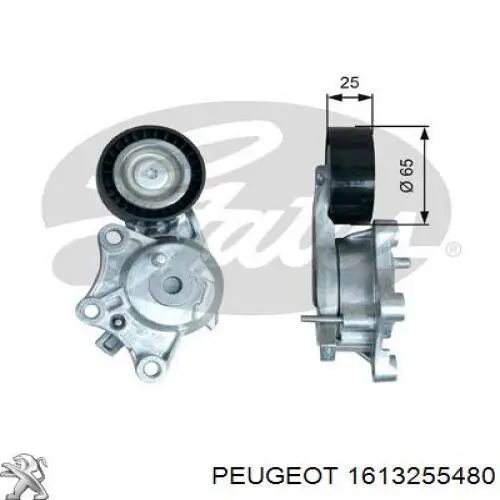 1613255480 Peugeot/Citroen натяжитель приводного ремня