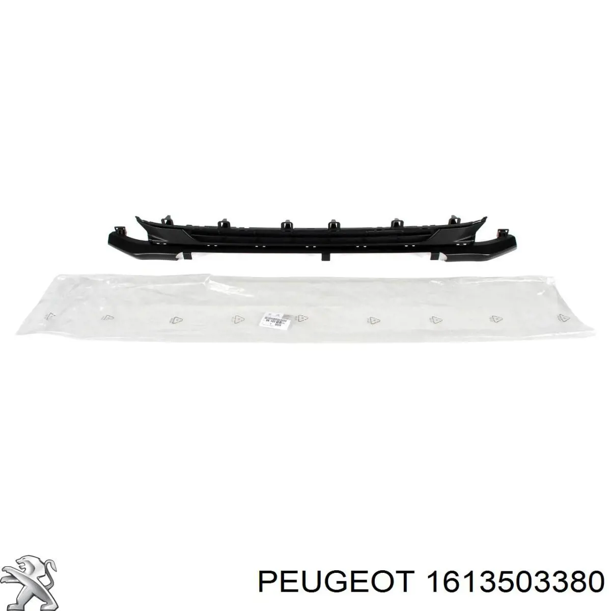Купить 1613503380 Peugeot/Citroen Молдинг бампера переднего правый