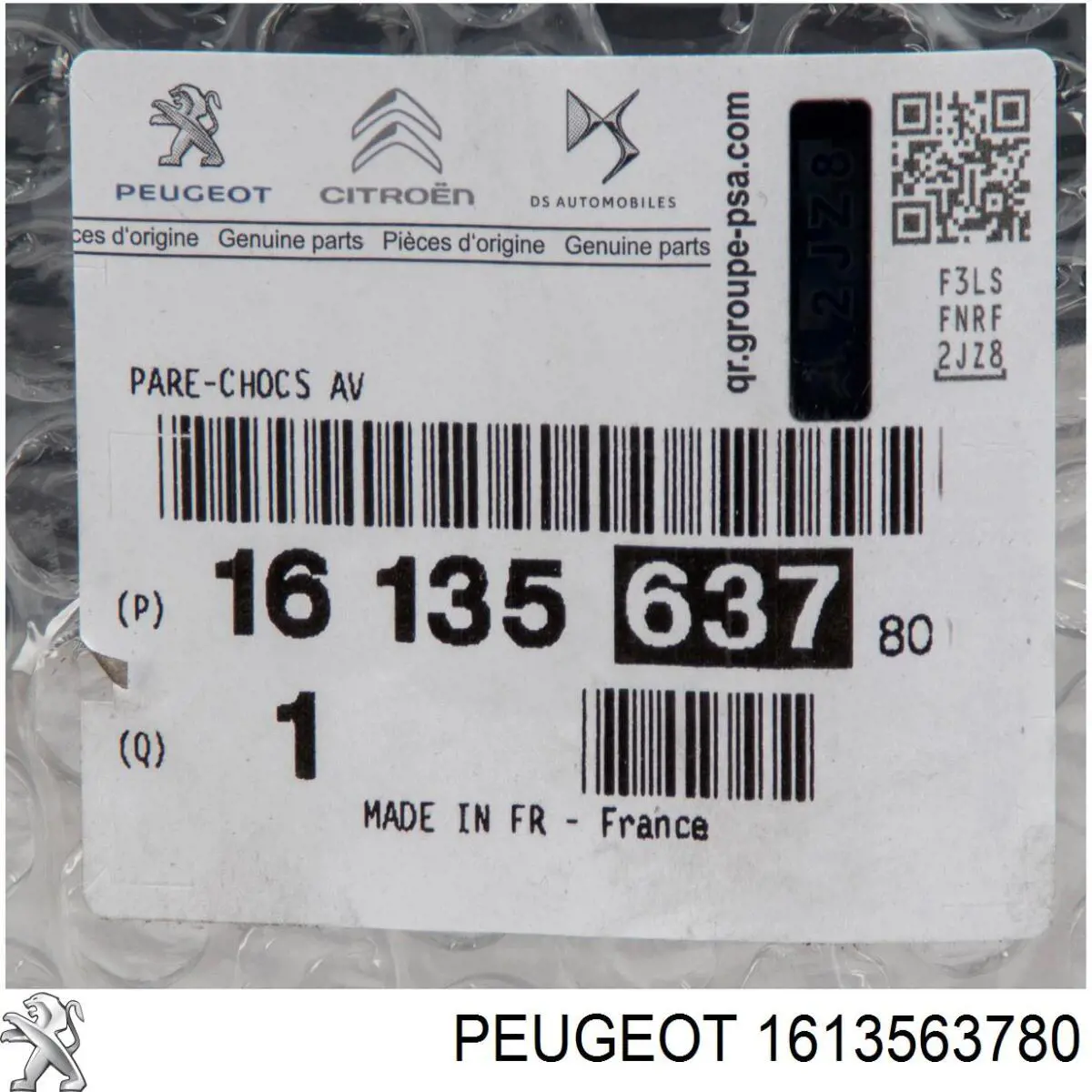 Parachoques delantero 1613563780 Peugeot/Citroen