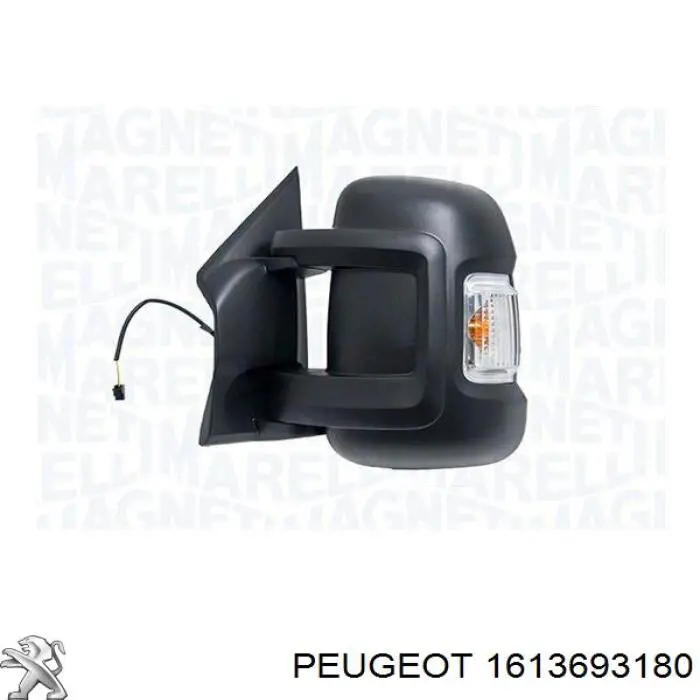 1613693180 Peugeot/Citroen зеркало заднего вида левое