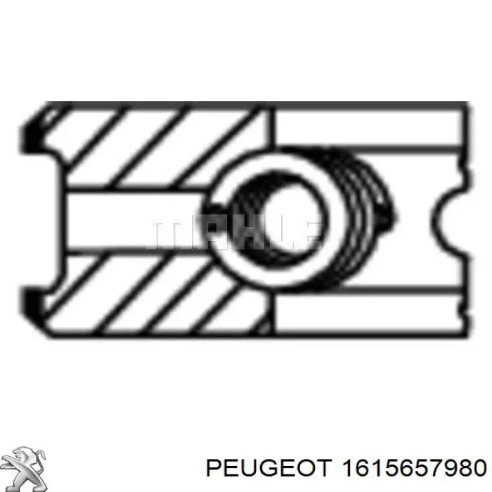 Juego segmentos émbolo, compresor, para 1 cilindro, STD 1615657980 Peugeot/Citroen