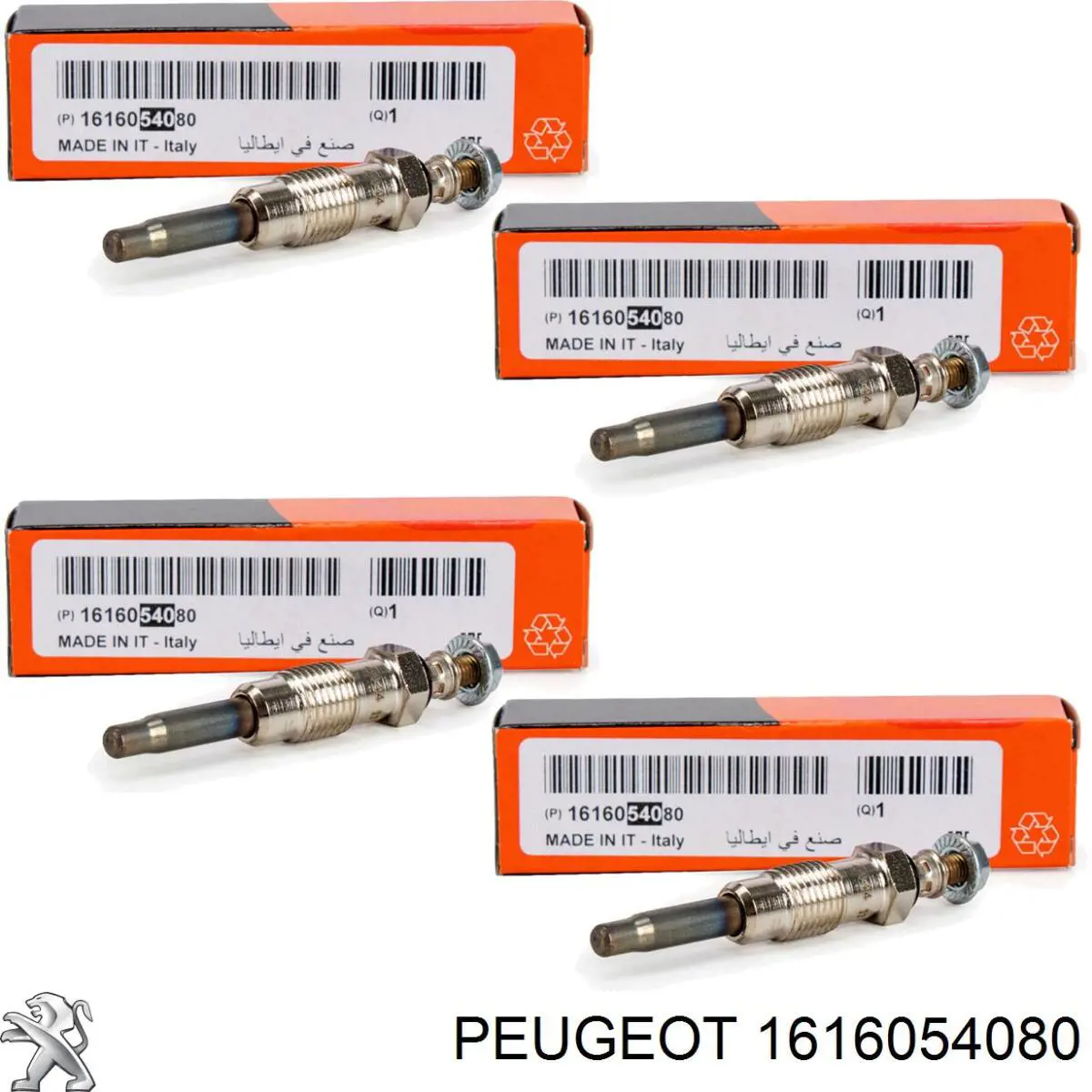 Bujía de incandescencia 1616054080 Peugeot/Citroen