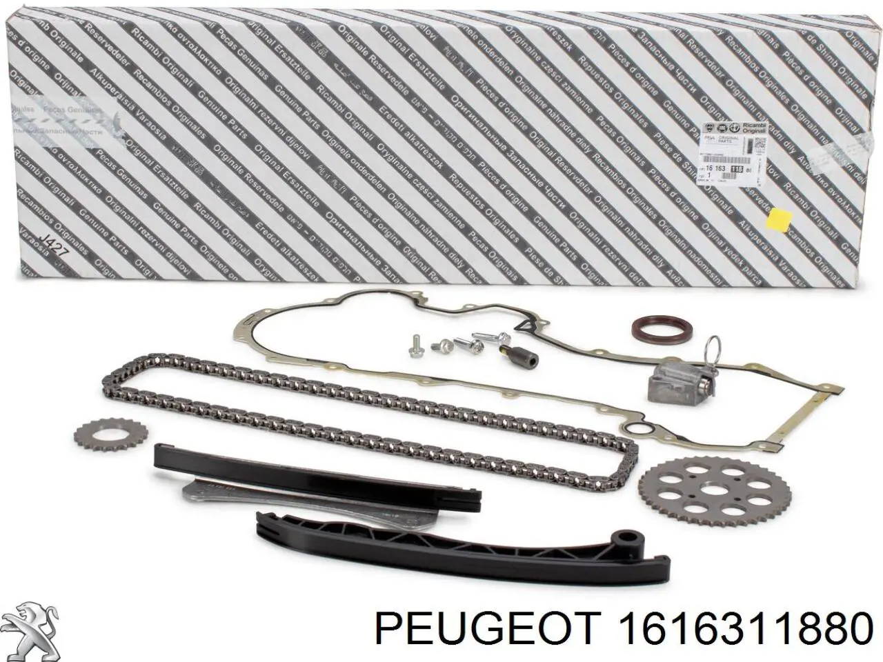 1616311880 Peugeot/Citroen cadeia do mecanismo de distribuição de gás, kit